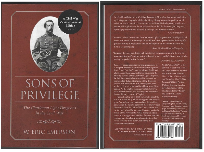 Civil War So Carolina Charleston Light Dragoons W Eric Emerson 2005 TP FINE
