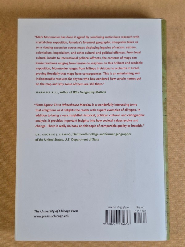 From Squaw Tit to Whorehouse Meadow - Mark Monmonier - Hardcover, Dust Jacket gallery