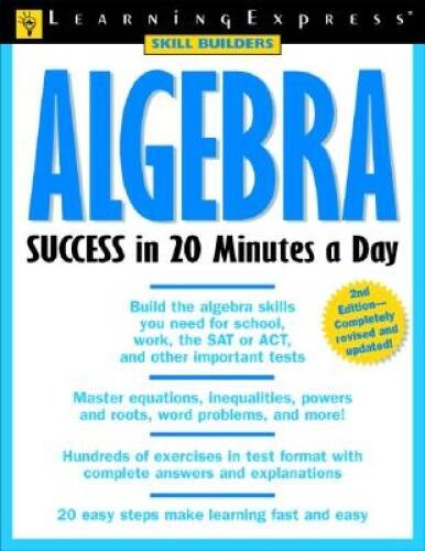 Algebra Success in 20 Minutes a Day – Paperback – GOOD
