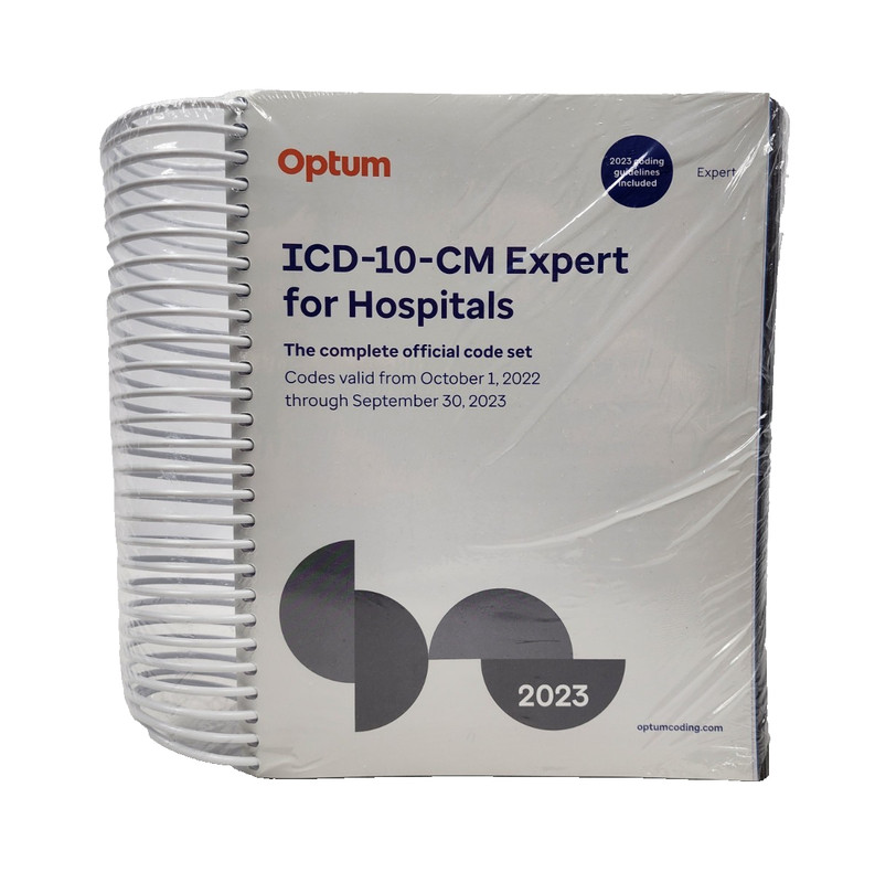 2023 ICD 10 CM Expert Hospital Complete Official Code Set By Optum (NEW SEALED)