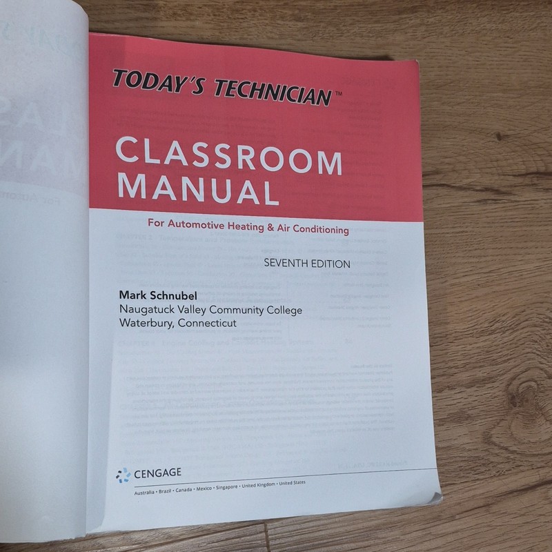 Cengage Today’s Technician Automotive Heating & Air Conditioning 7th Ed PB 2016 gallery