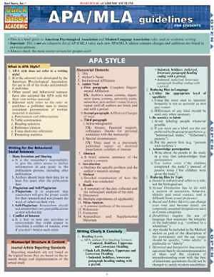 Apa/Mla Guidelines – Pamphlet, by Thomas Smith – Very Good