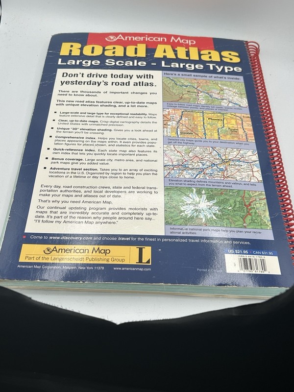 2003 Road Atlas US Large Scale - Large Type American Map Discovery Channel gallery