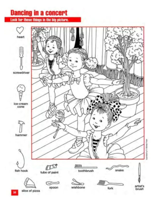 Hidden Pictures (with answer) 4 sets 264 pages - kids activities seek & find gallery