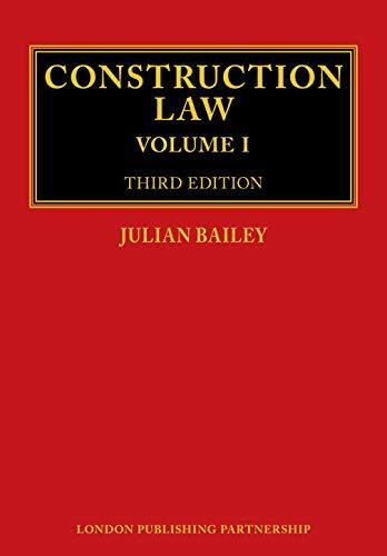 Construction Law: Third Edition (3 Volume set), Bailey 9781913019037.+