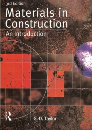 Materials in Construction: An Introduction by Taylor, G. D. Paperback Book The