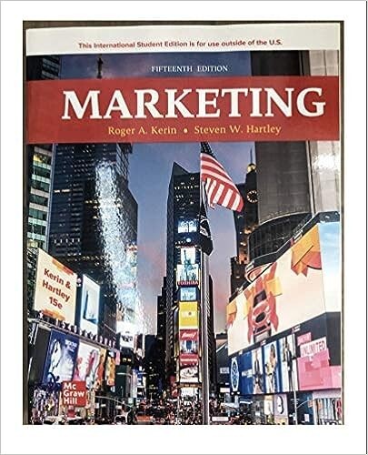Marketing  (ESSAYS INCLUDED) 15th Edition by Roger Kerin Paperback Book