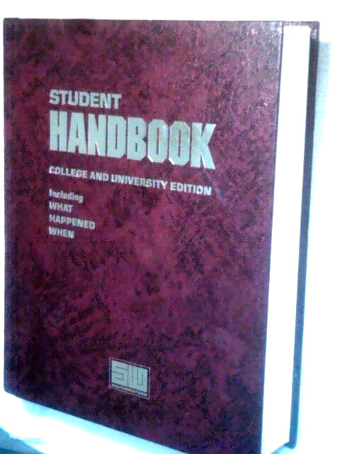 Hardcover Student Handbook College And University Edition Southwestern 1993