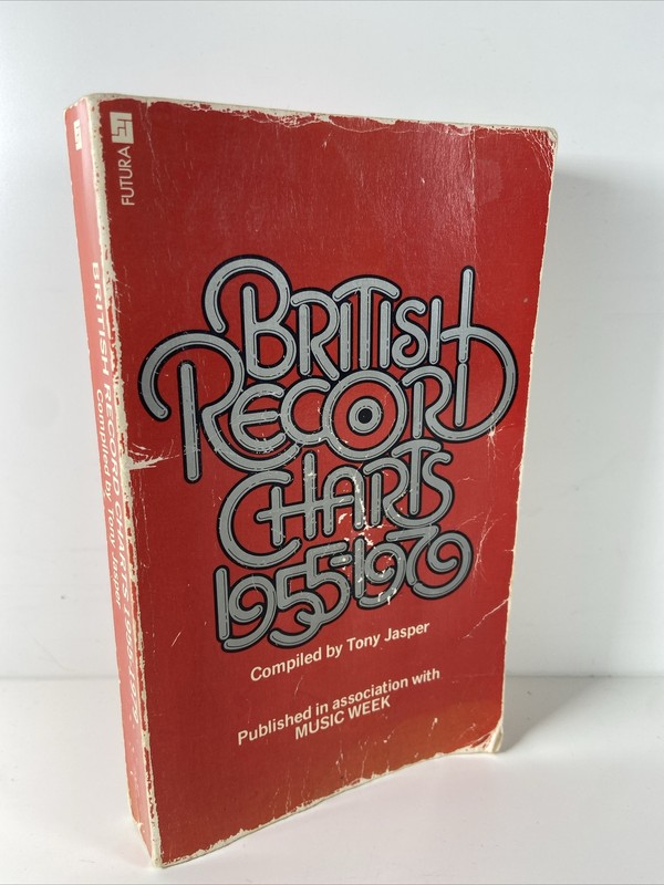 British Record Charts 1955-1979 by Tony Jasper Music Reference Book Hardback