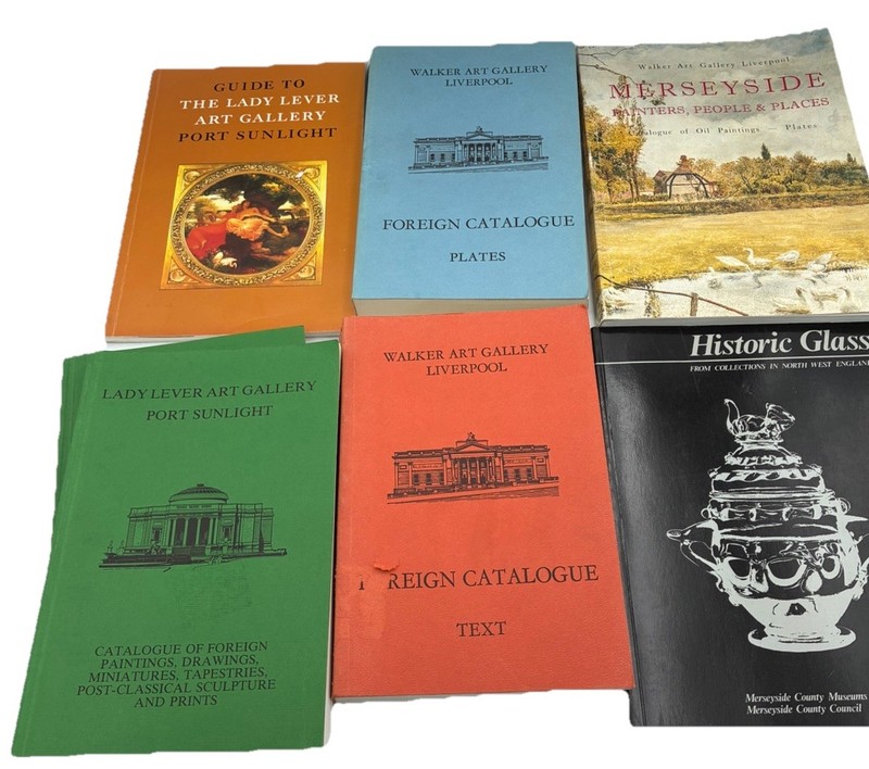 Book Lot Lady Lever Art Gallery Merseyside Walker Art Gallery Catalogue Glass UK