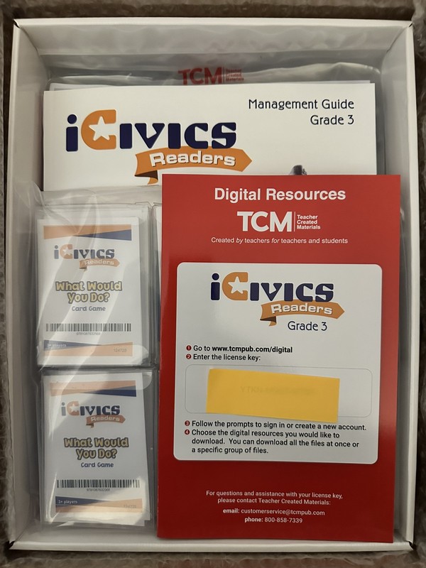 iCivics Readers: Grade 3 Kit TCM-121636 NEW SEALED – Free Shipping