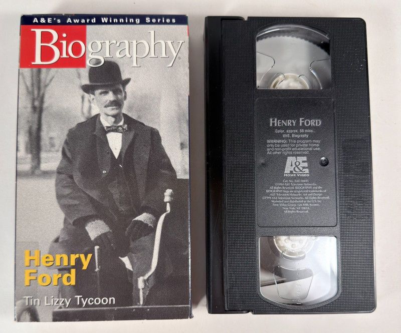 Henry Ford Tin Lizzy Tycoon A&E Biography VHS 1565013808 1999