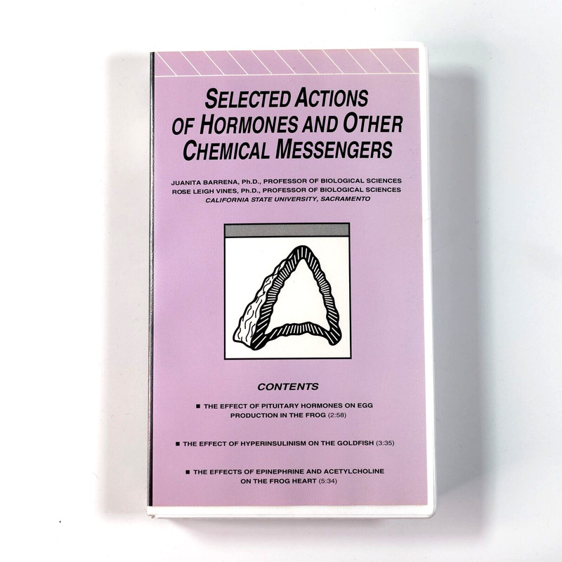 Hormones and Chemical Messengers VHS 1994 Benjamin Cummings University Media GC