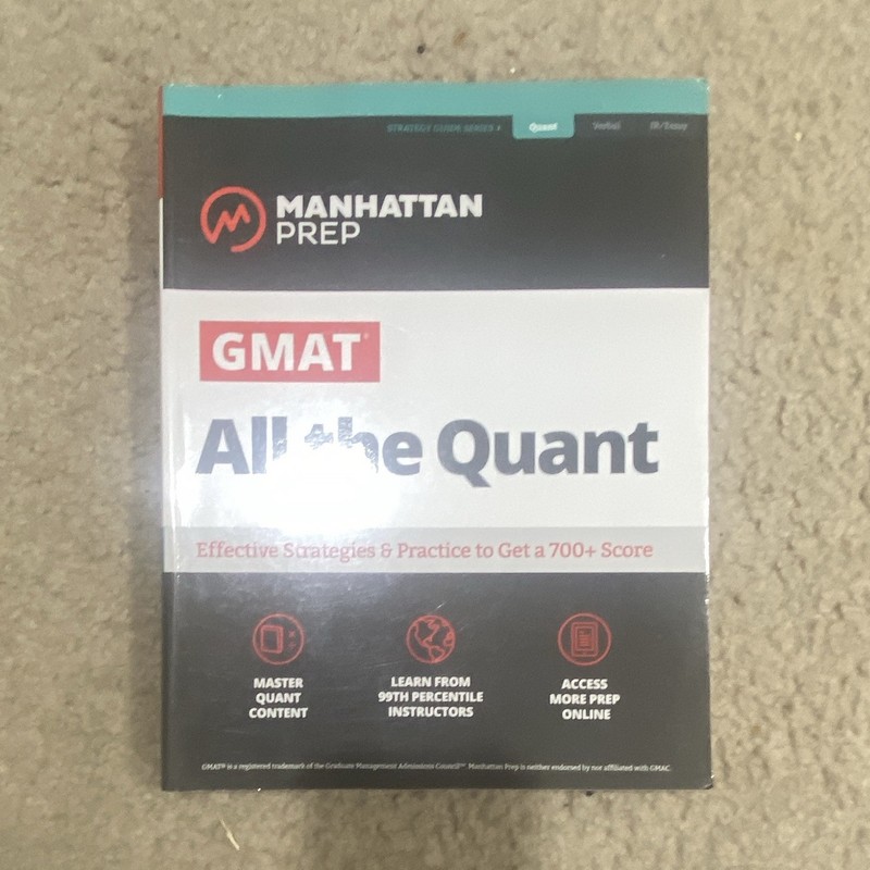 Manhattan Prep GMAT All the Quant Study Guide Book 2018 GMAT Strategy VG