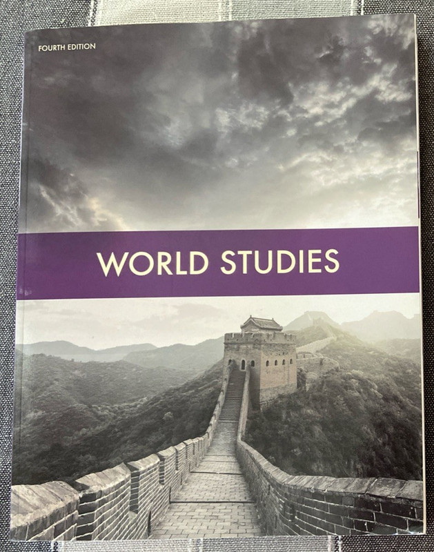 BJU 7th Gr WORLD STUDIES STUDENT TEXT Book HISTORY 7 515874 / 5014864th edition