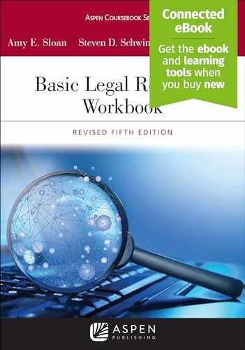 Basic Legal Research Workbook: – Paperback, by Sloan Amy E.; – Very Good p