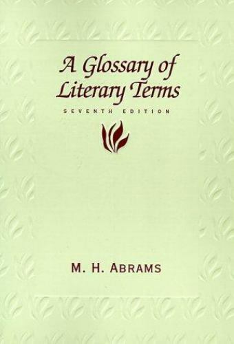 A Glossary of Literary Terms – 015505452X, paperback, M H Abrams