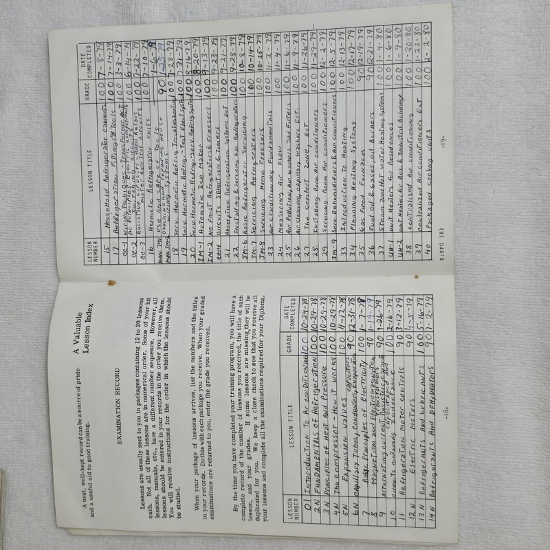 VTG National Technical Schools Air Conditioning Refrigeration HVAC Course Books gallery