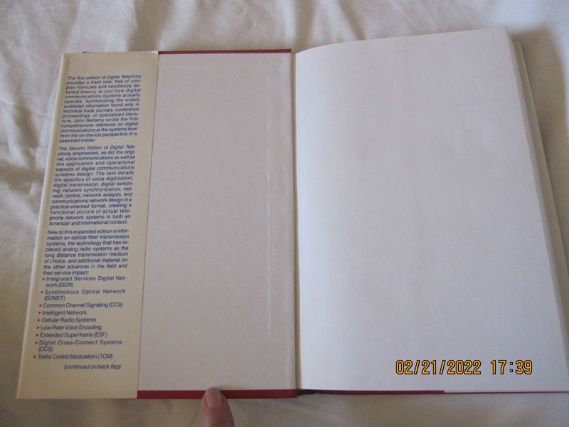 DIGITAL TELEPHONY 2nd ed. John Bellamy, hardbound with dust jacket 1976 gallery