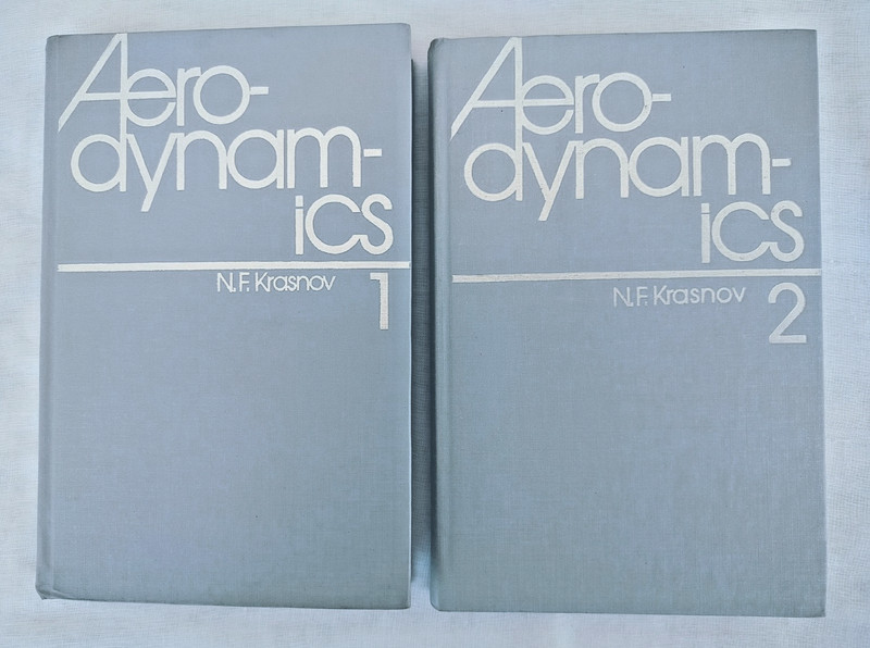 Aerodynamics (in two parts) by N. F. Krasnov, Mir Publishers 1985, Hardcover