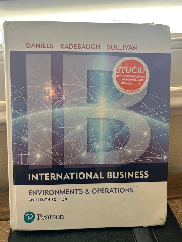International Business by Daniel Sullivan, John Daniels and Lee Radebaugh (2017,
