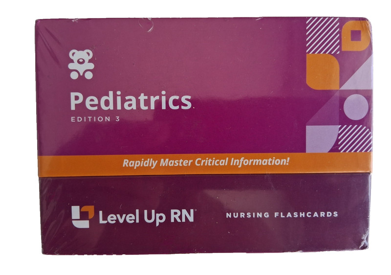 Level Up RN Pediatrics Edition 3 Nursing Flashcards New Sealed