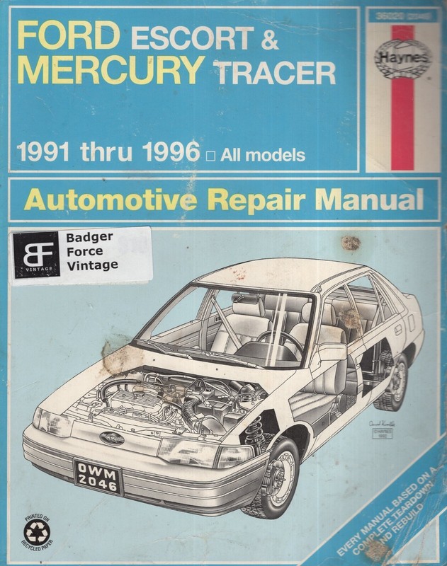 Haynes Automotive Repair Manuals Haynes Ford Escort, 1991-1996 36020 MN379