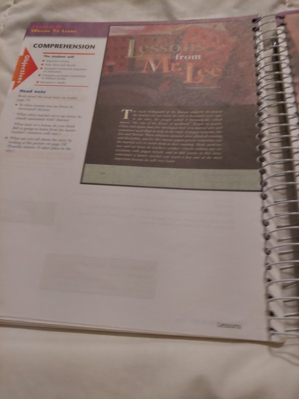 BJU Press Reading 5 Teacher's Edition Part 1 And 2 Pages in My Head 2nd Edition gallery