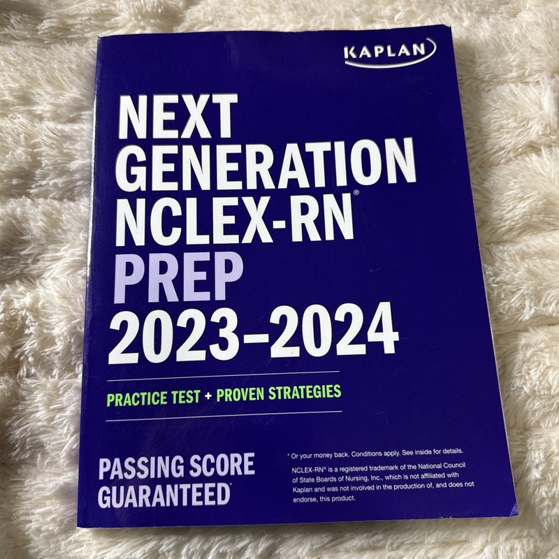 Next Generation NCLEX-RN Prep 2023-2024: – Paperback, by Kaplan Nursing – A4