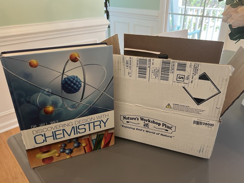 Discovering Design with Chemistry - Hard Cover Text PLUS Experiments Lab Kit!