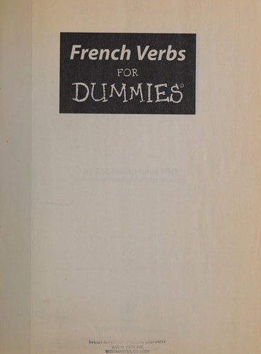 French Verbs For Dummies® (For Dummies Series), Erotopoulos, Zoe, Good Book