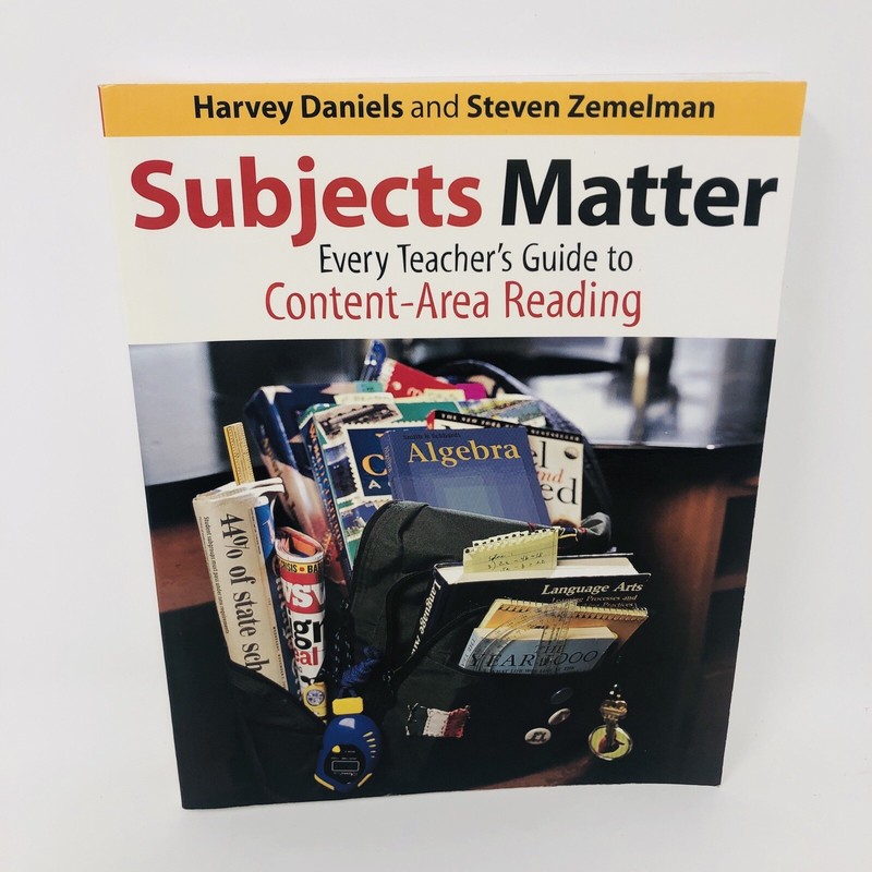 SUBJECTS MATTER Content-Area Reading Softcover Daniels & Zemelman 2004 Heinemann