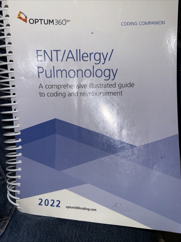 Optum ENT/Allergy/Pulmonology Coding & Reimbursement Guide 2022 Spiral