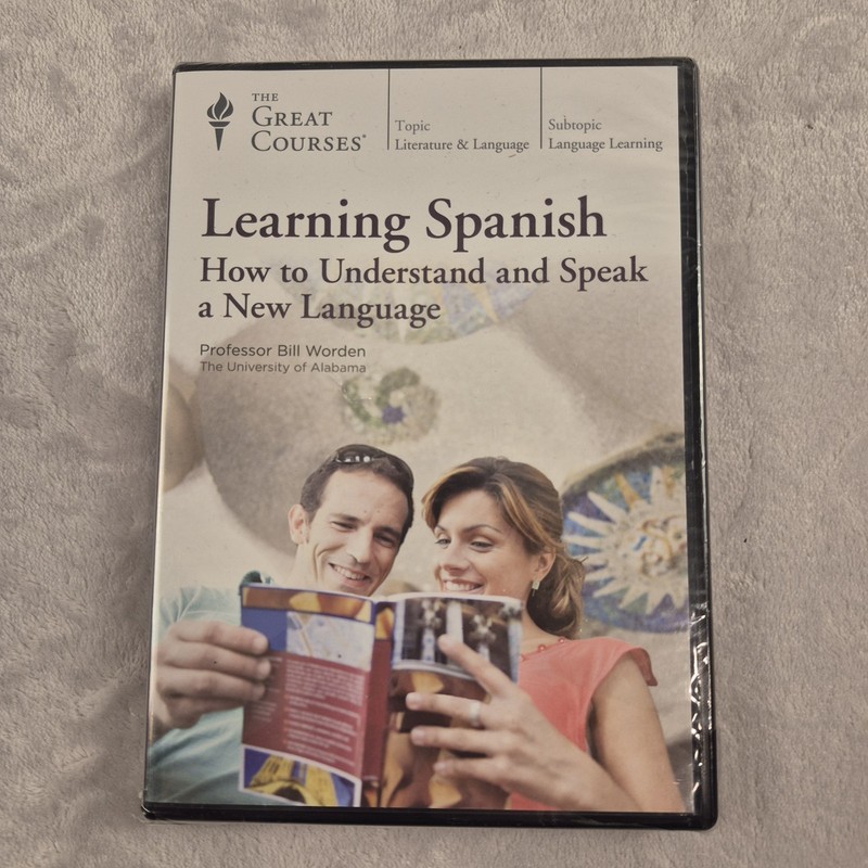 New The Great Courses Learning Spanish DVD Bill Worden Sealed New Language Learn