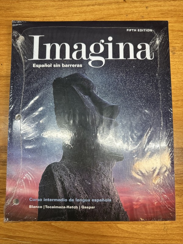 Imagina Español Sin Barreras Fifth Edition Loose Leaf 3 holes punch Blanco NEW