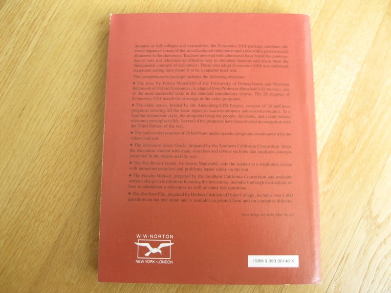 Economics U.S.A. 3rd Edition Edwin Mansfield and Nariman Behravesh gallery