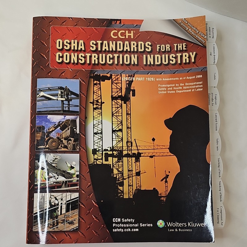 Wolters Kluwer OSHA Standards for Construction CCH Safety Series Paperback