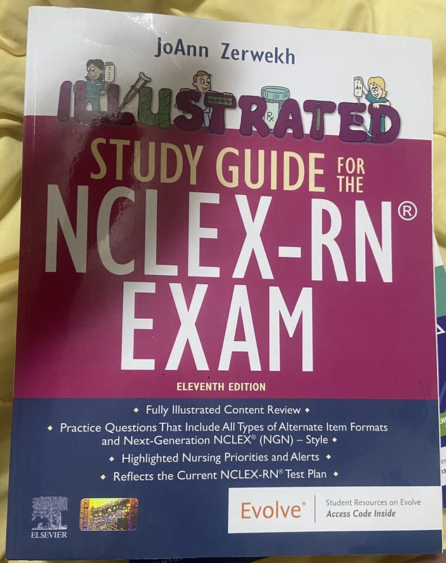 Illustrated Study Guide for the NCLEX-RN® Exam by JoAnn Zerwekh (2022, Trade…