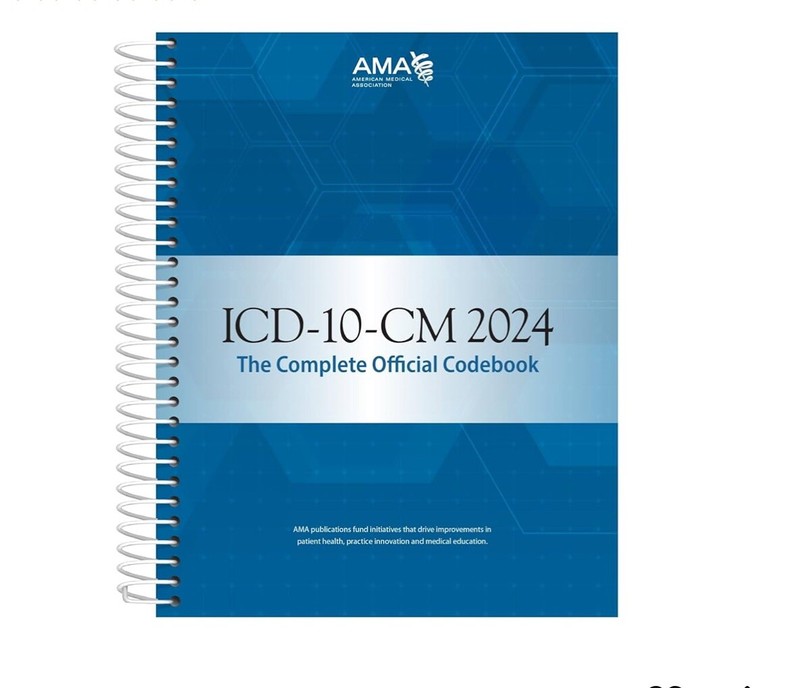 2024 ICD-10-CM Expert Code Book, AAPC Official, Spiral-bound, CPT Y HCSPS 2024