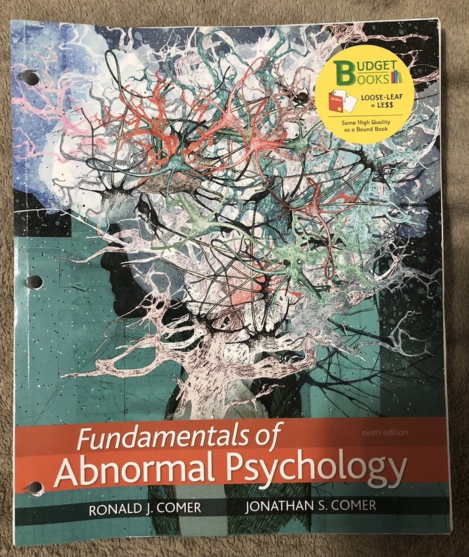Fundamentals of Abnormal Psychology 9th edition loose leaf with access code