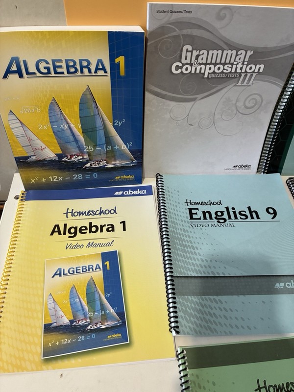 Lot of 19 Abeka Grade 9 Mixed Teachers Keys Student Workbooks - Never Used gallery