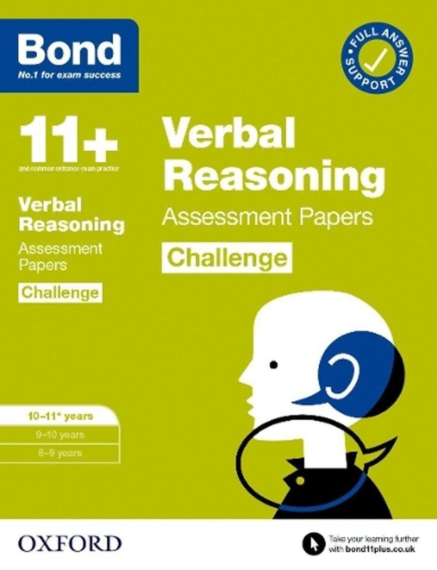 Bond 11+ Verbal Reasoning Challenge Assessment Papers 10-11 years: Ready for the