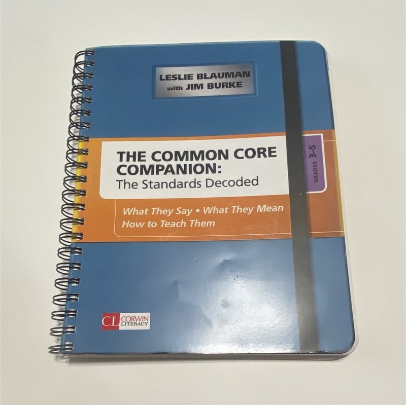 Corwin Literacy The Common Core Companion Standards Decoded Grades 3-5 Spiral