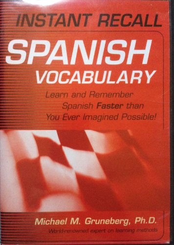 Instant Recall Spanish Vocabulary: …, Gruneberg, Mich