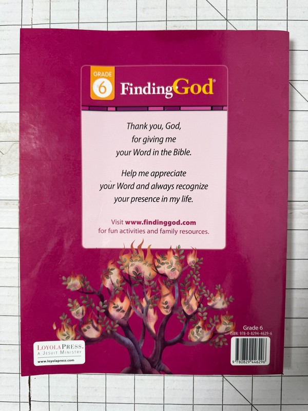 Finding God Grade 6 Our Response to God's Gifts Loyola Press 2021, PB Ships Fast gallery