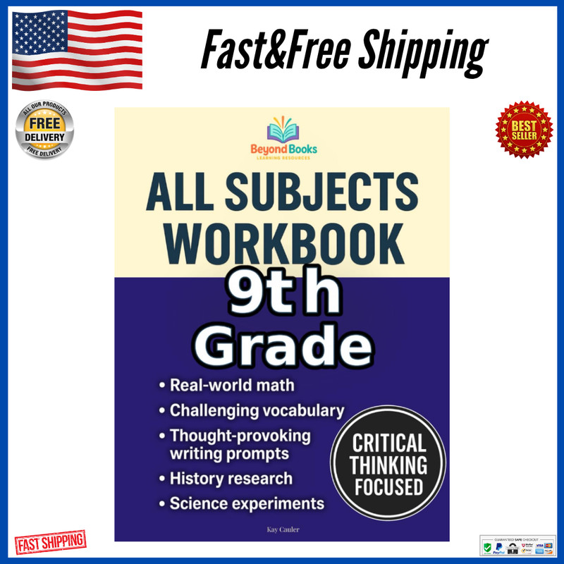9Th Grade All Subjects Workbook: High School Curriculum Workbook, Paperback, NEW