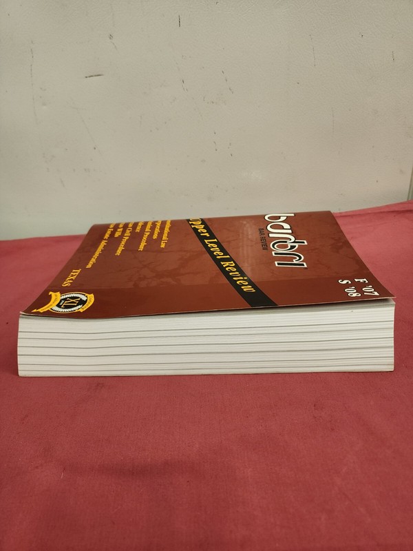 Barbri Bar Review Upper Level Review Texas Legal Prep Study gallery