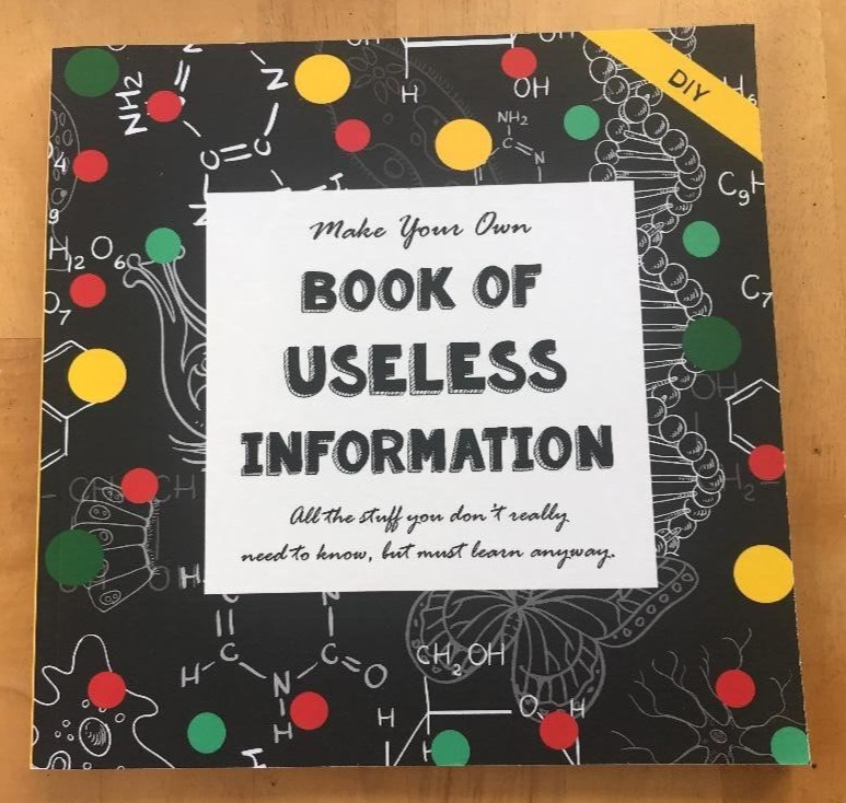 BOOK OF USELESS INFORMATION ~ S. BROWN ~2024 ~ MAKE YOUR OWN ~ THINKING TREE