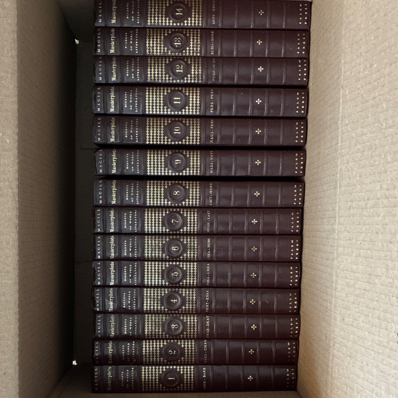Masterplots 15-Volume Combined Edition Hardcover by Magill & Kohler, Salem Press