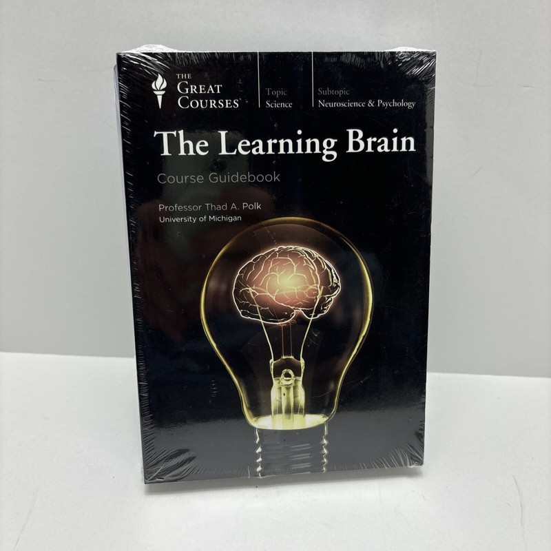 The Great Courses: The Learning Brain (DVD, 4 Disc Set) New Sealed W/ Guidebook